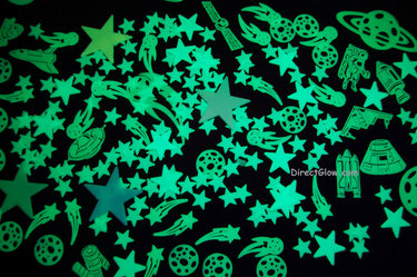 200+ Piece Glow in the Dark Stars Super Glowing Galaxy Set Wall Ceiling Decor